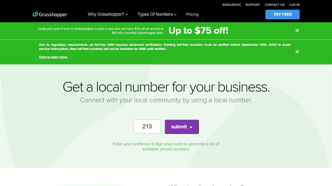 Get a Local Number for Your Business | Grasshopper Free Trial